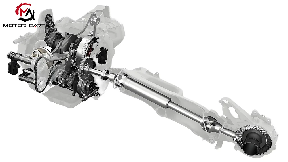 Motorcycle shaft transmission process
